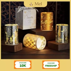 Nến Thơm Cốc Thủy Tinh Mel