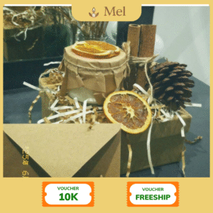 Set quà nến handmade cam quế